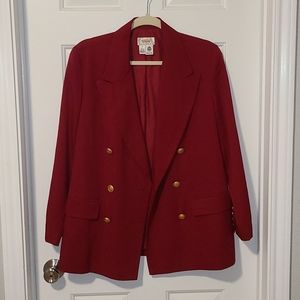 Talbots red blazer